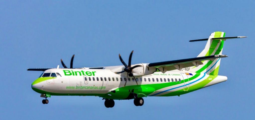 Binter Canarias. Transporte gran canaria.